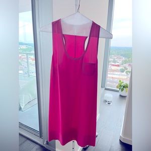 Hot Pink Joie silk slip dress
